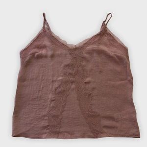 TOPSHOP -Pink Lace Cami Top